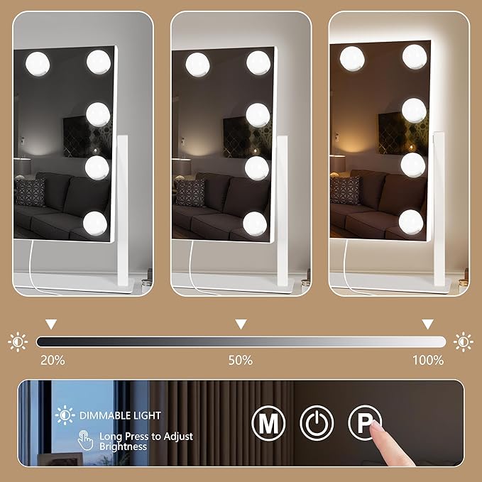 Ratsamee Hollywood Vanity Mirror with Lights