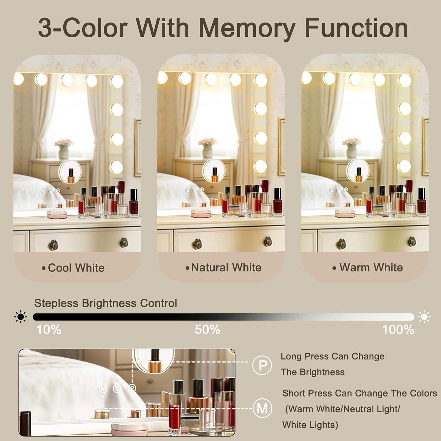 Glamour Glow Vanity Mirror